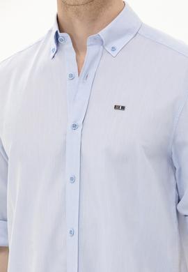 Erkek Mavi Uzun Kollu Gömlek - 50263900006