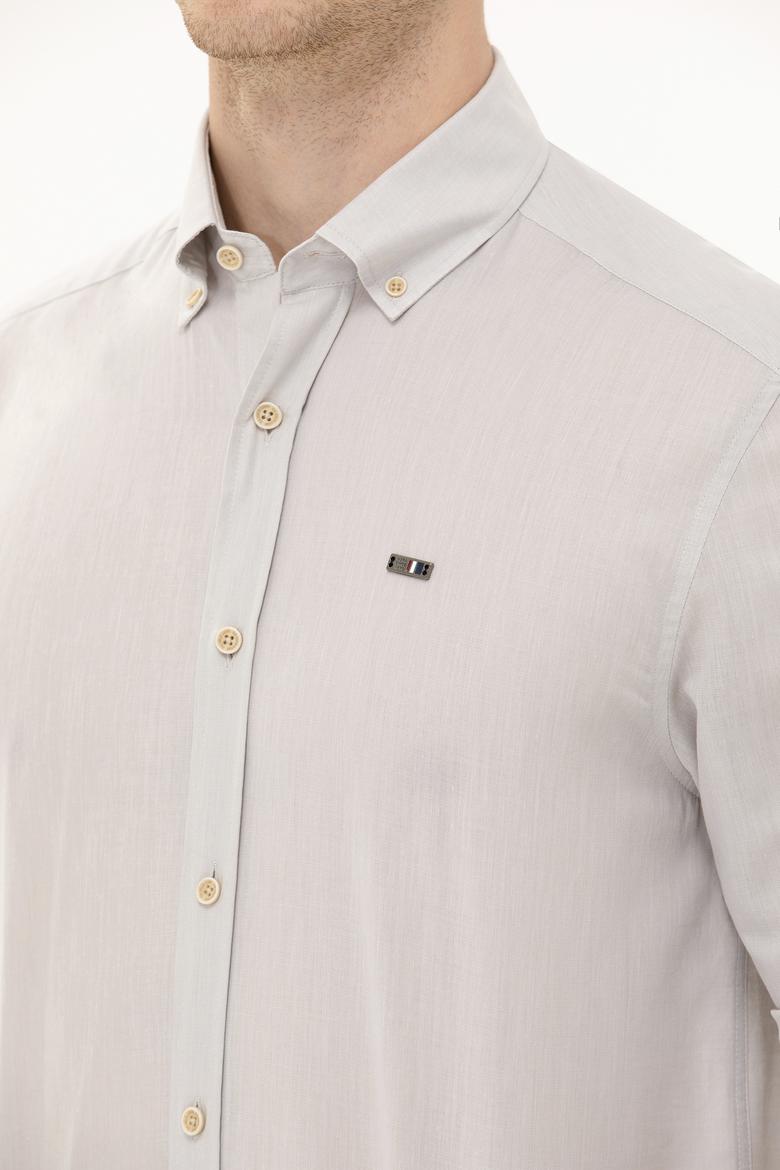 Erkek Taş Uzun Kollu Gömlek - 50263900018