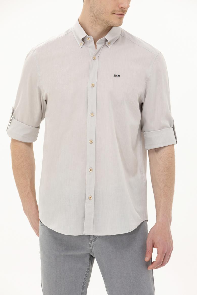 Erkek Taş Uzun Kollu Gömlek - 50263900018