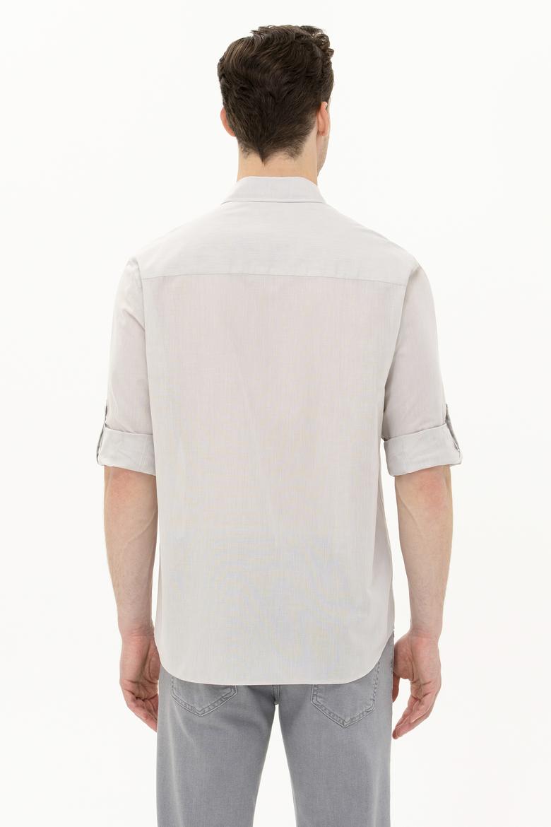 Erkek Taş Uzun Kollu Gömlek - 50263900018