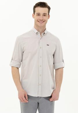 Erkek Taş Uzun Kollu Gömlek - 50263900018