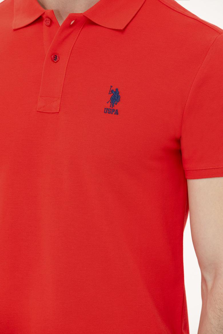 Erkek Kırmızı Basic Polo Yaka Tişört - 50266337008