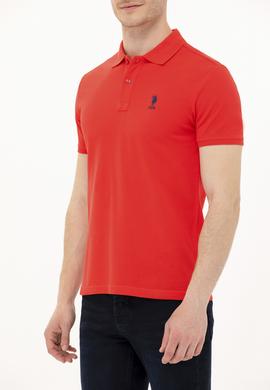 Erkek Kırmızı Basic Polo Yaka Tişört - 50266337008