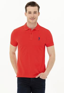 Erkek Kırmızı Basic Polo Yaka Tişört - 50266337008
