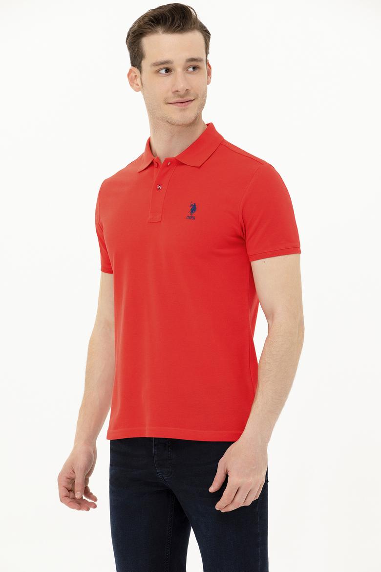 Erkek Kırmızı Basic Polo Yaka Tişört - 50266337008