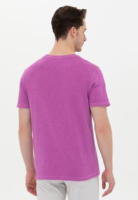 Erkek Menekşe Basic Tişört - 50249147036
