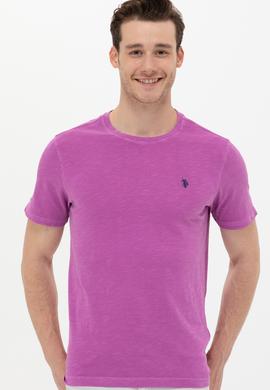 Erkek Menekşe Basic Tişört - 50249147036