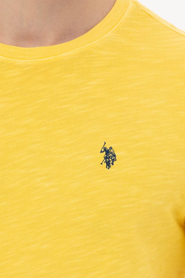 Erkek Açık Sarı Basic Tişört - 50249147067