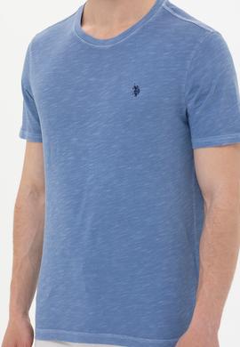 Erkek Koyu Mavi Basic Tişört - 50249147089