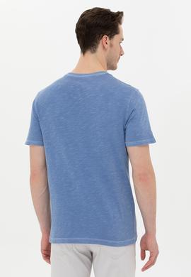 Erkek Koyu Mavi Basic Tişört - 50249147089