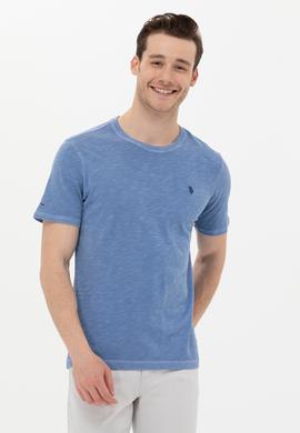 Erkek Koyu Mavi Basic Tişört - 50249147089