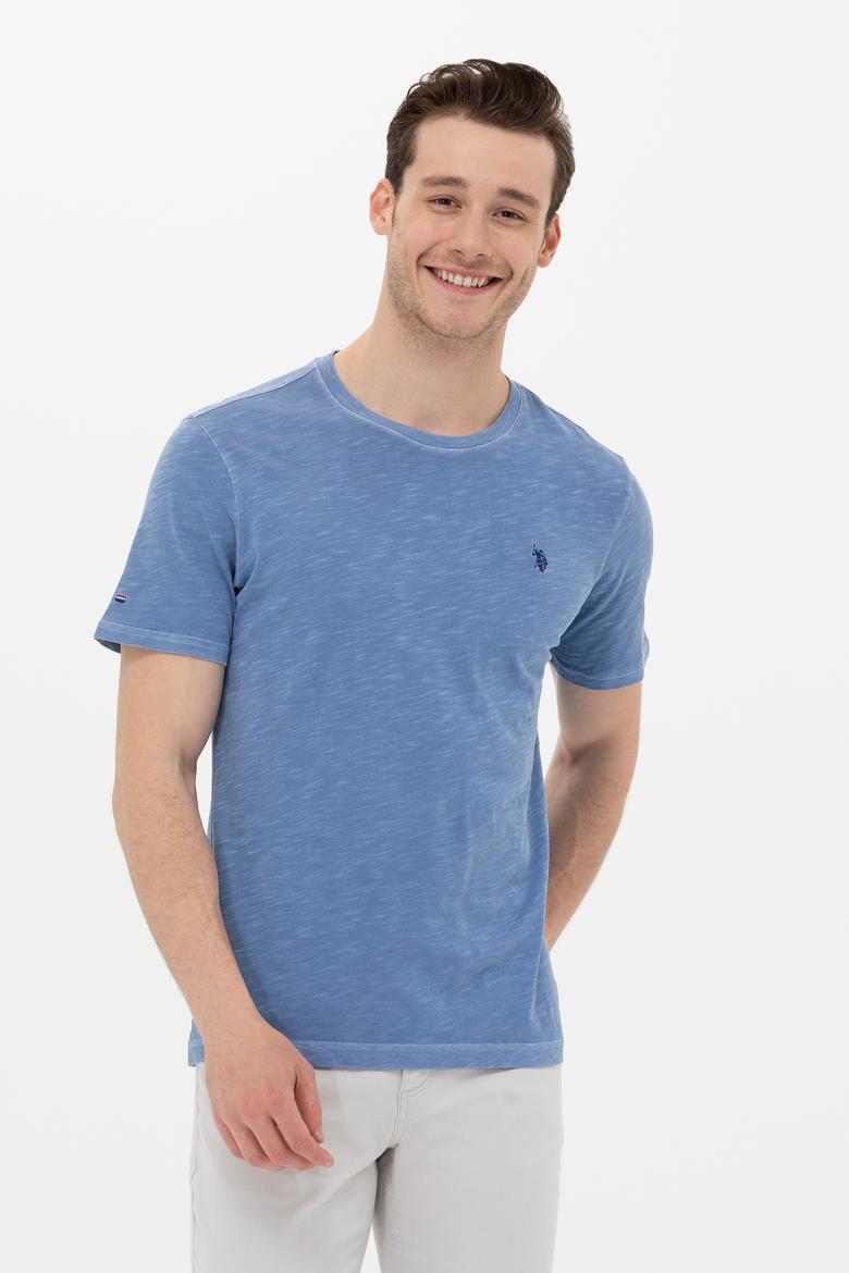 Erkek Koyu Mavi Basic Tişört