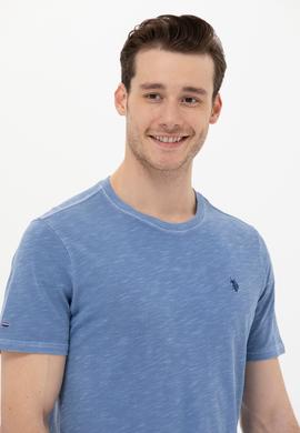 Erkek Koyu Mavi Basic Tişört - 50249147089