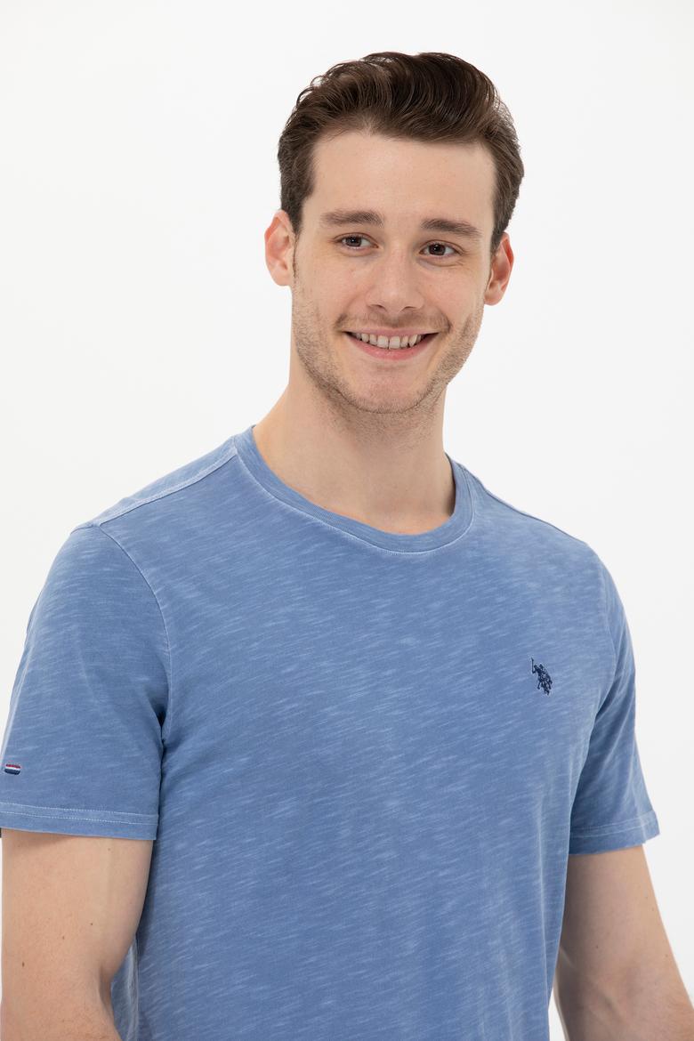 Erkek Koyu Mavi Basic Tişört - 50249147089