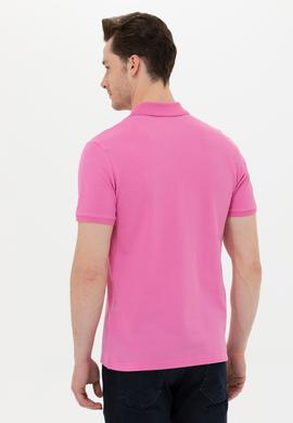 Erkek Pembe Basic Polo Yaka Tişört - 50249149132