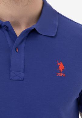 Erkek Mavi Basic Polo Yaka Tişört - 50262969162