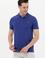 Erkek Mavi Basic Polo Yaka Tişört