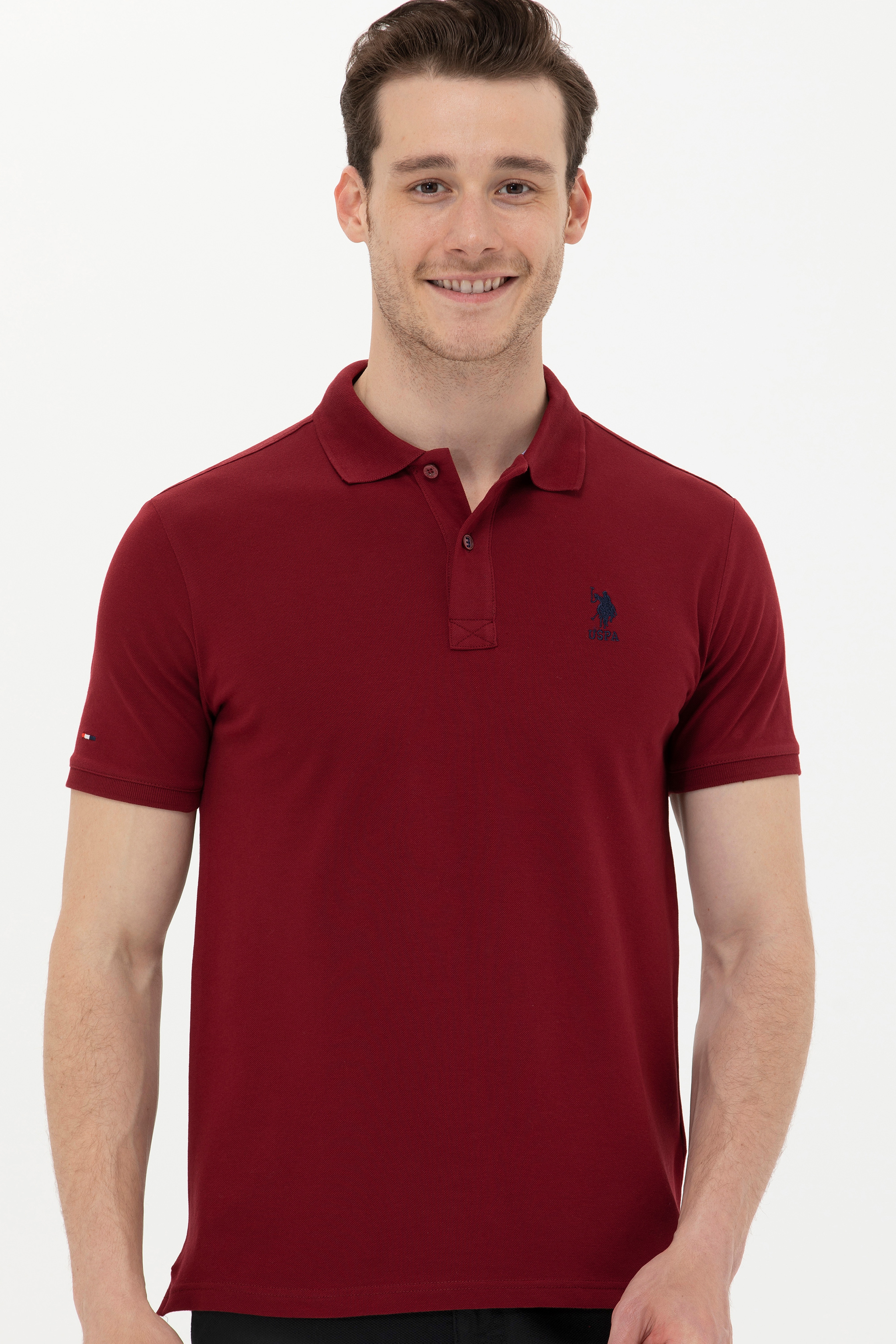Erkek Plum Basic Polo Yaka Tişört - Image 2