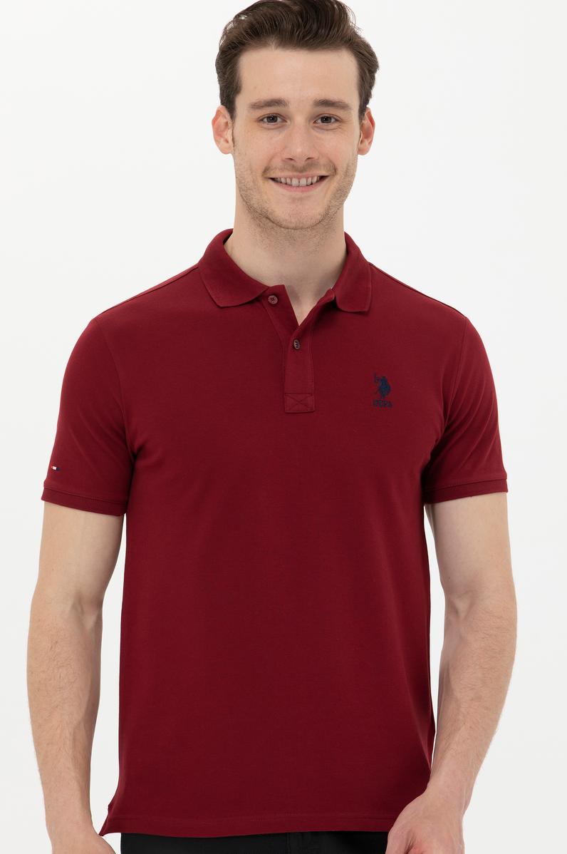 Erkek Plum Basic Polo Yaka Tişört