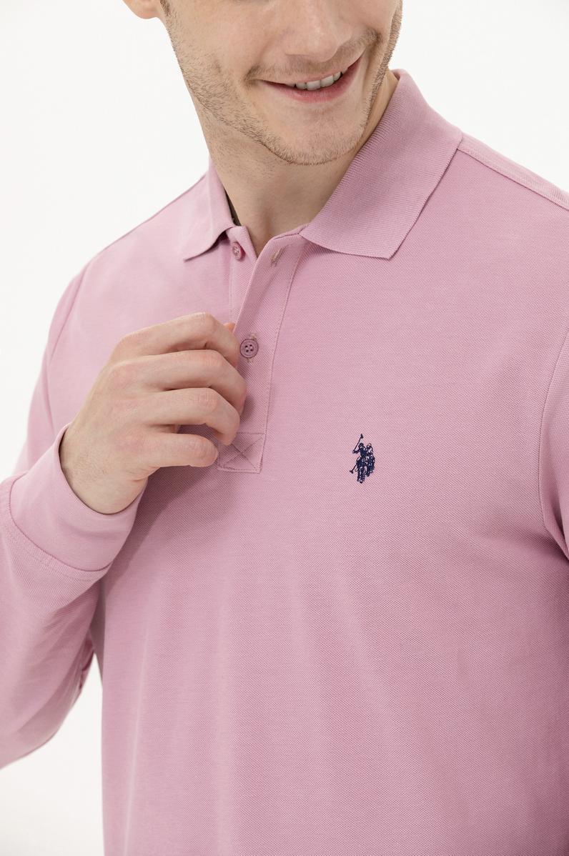 Erkek Manolya Polo Yaka Basic Sweatshirt