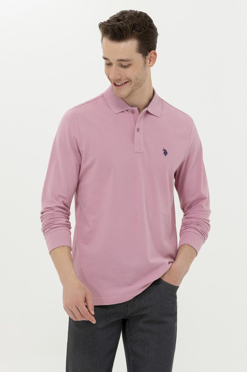 Erkek Manolya Polo Yaka Basic Sweatshirt