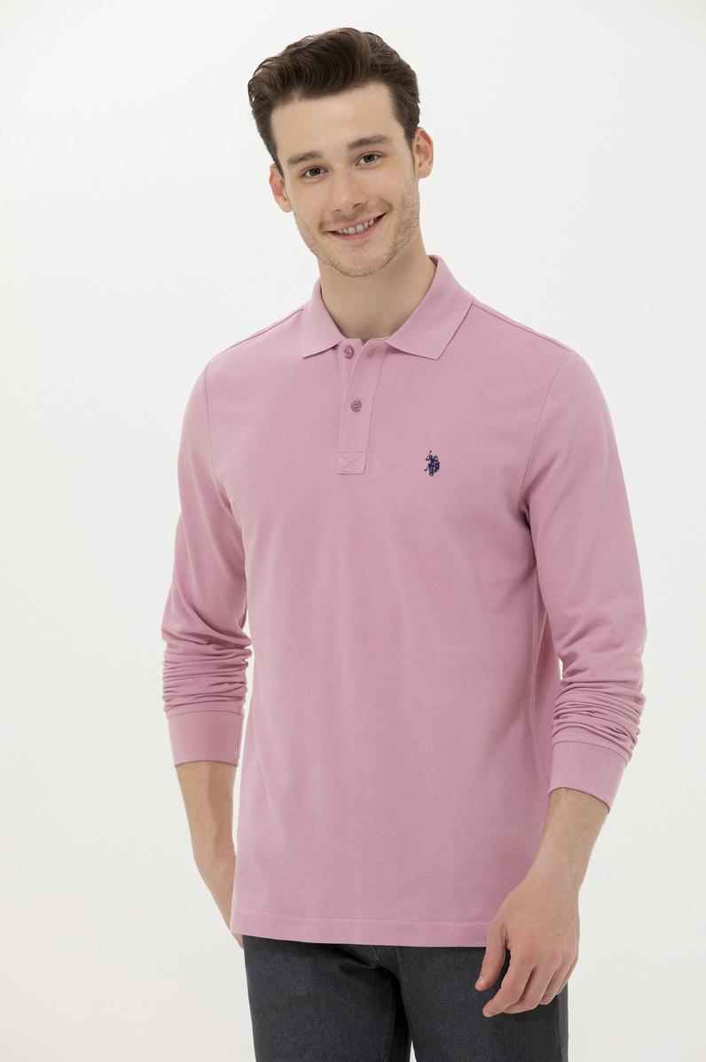 Erkek Manolya Polo Yaka Basic Sweatshirt