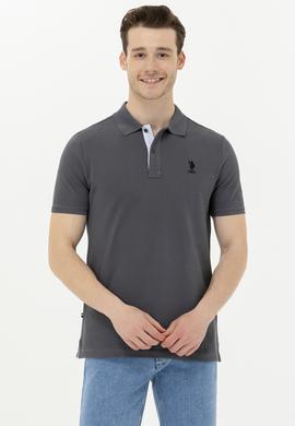 Erkek Antrasit Basic Polo Yaka Tişört - 50263236201