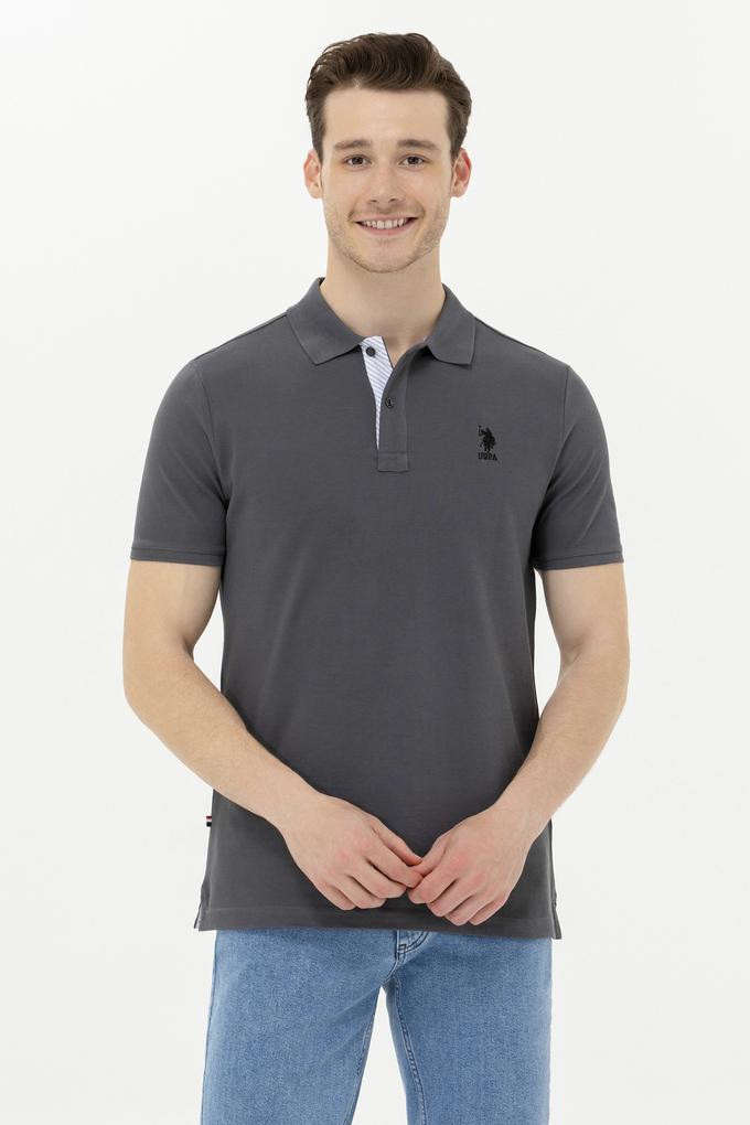 Erkek Antrasit Basic Polo Yaka Tişört