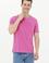 Erkek Pembe Bisiklet Yaka Tişört