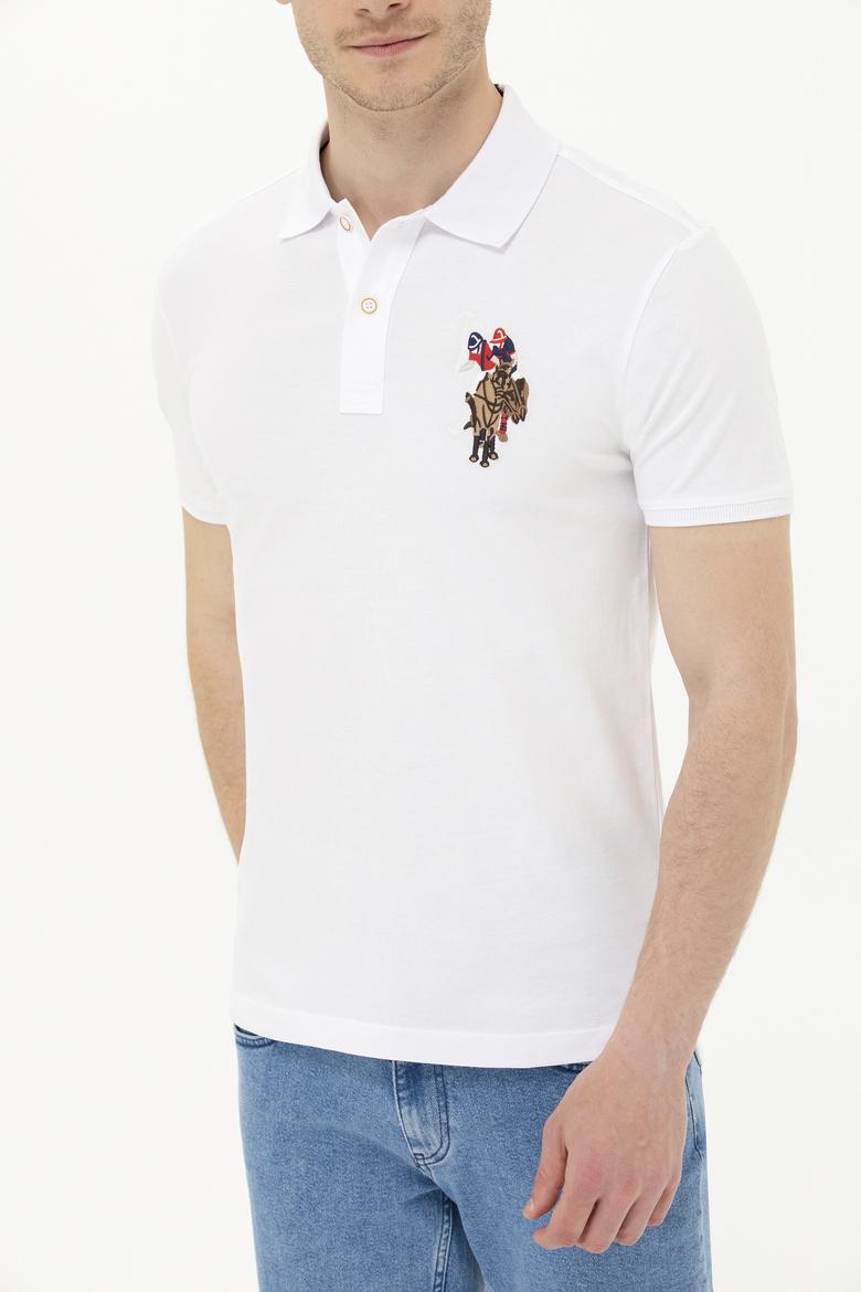 Erkek Beyaz Basic Polo Yaka Tişört - 50263005001