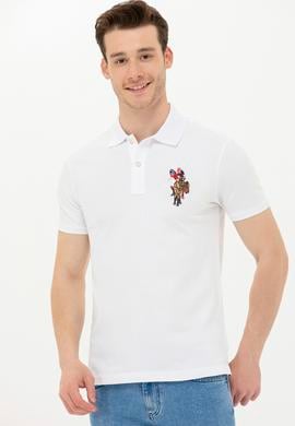 Erkek Beyaz Basic Polo Yaka Tişört - 50263005001