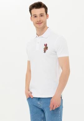 Erkek Beyaz Basic Polo Yaka Tişört - 50263005001
