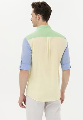 Erkek Saks Uzun Kollu Gömlek - 50264076005