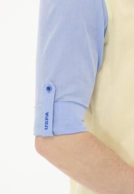 Erkek Saks Uzun Kollu Gömlek - 50264076005