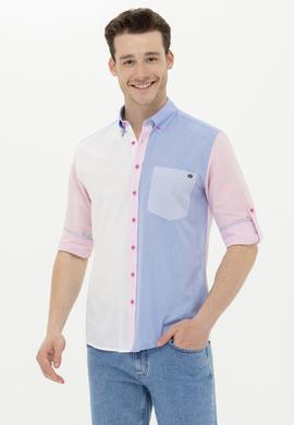 Erkek Pembe Uzun Kollu Gömlek - 50264076014