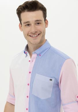 Erkek Pembe Uzun Kollu Gömlek - 50264076014