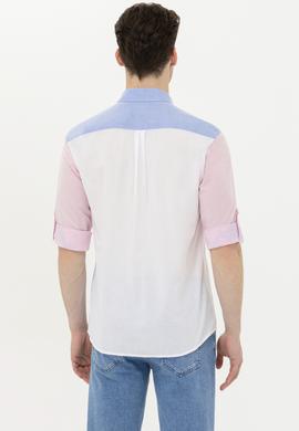 Erkek Pembe Uzun Kollu Gömlek - 50264076014