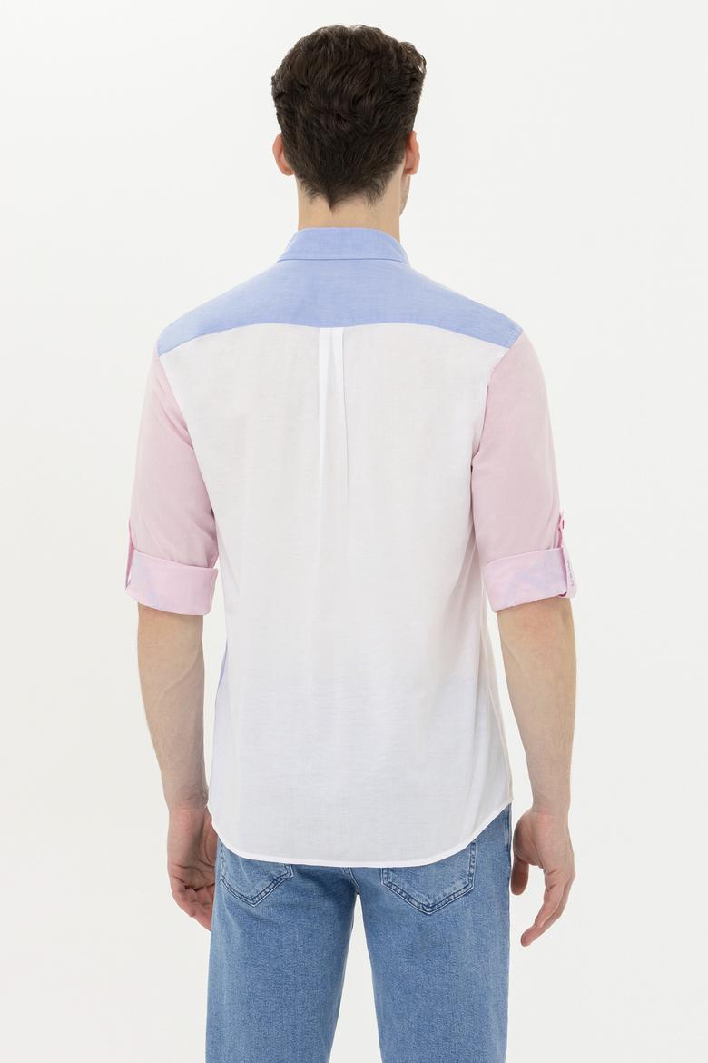 Erkek Pembe Uzun Kollu Gömlek - 50264076014
