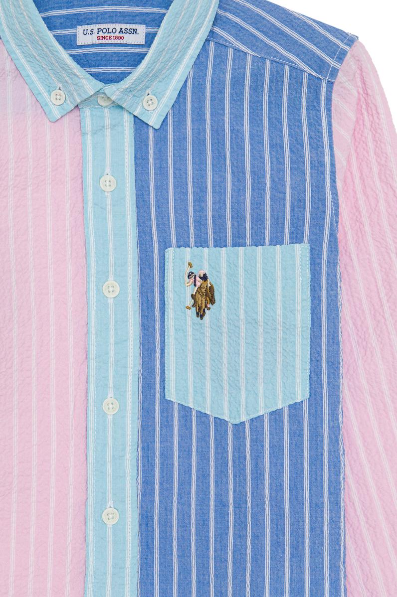 Erkek Çocuk Pudra Uzun Kollu Gömlek