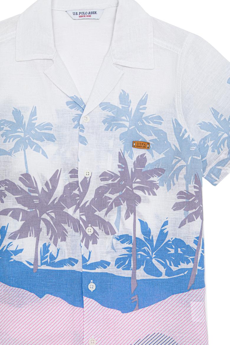 Erkek Çocuk Mavi Kısa Kollu Gömlek - 50247895004