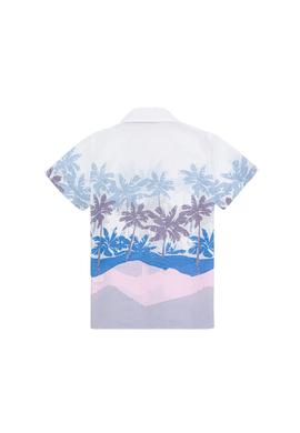 Erkek Çocuk Mavi Kısa Kollu Gömlek - 50247895004