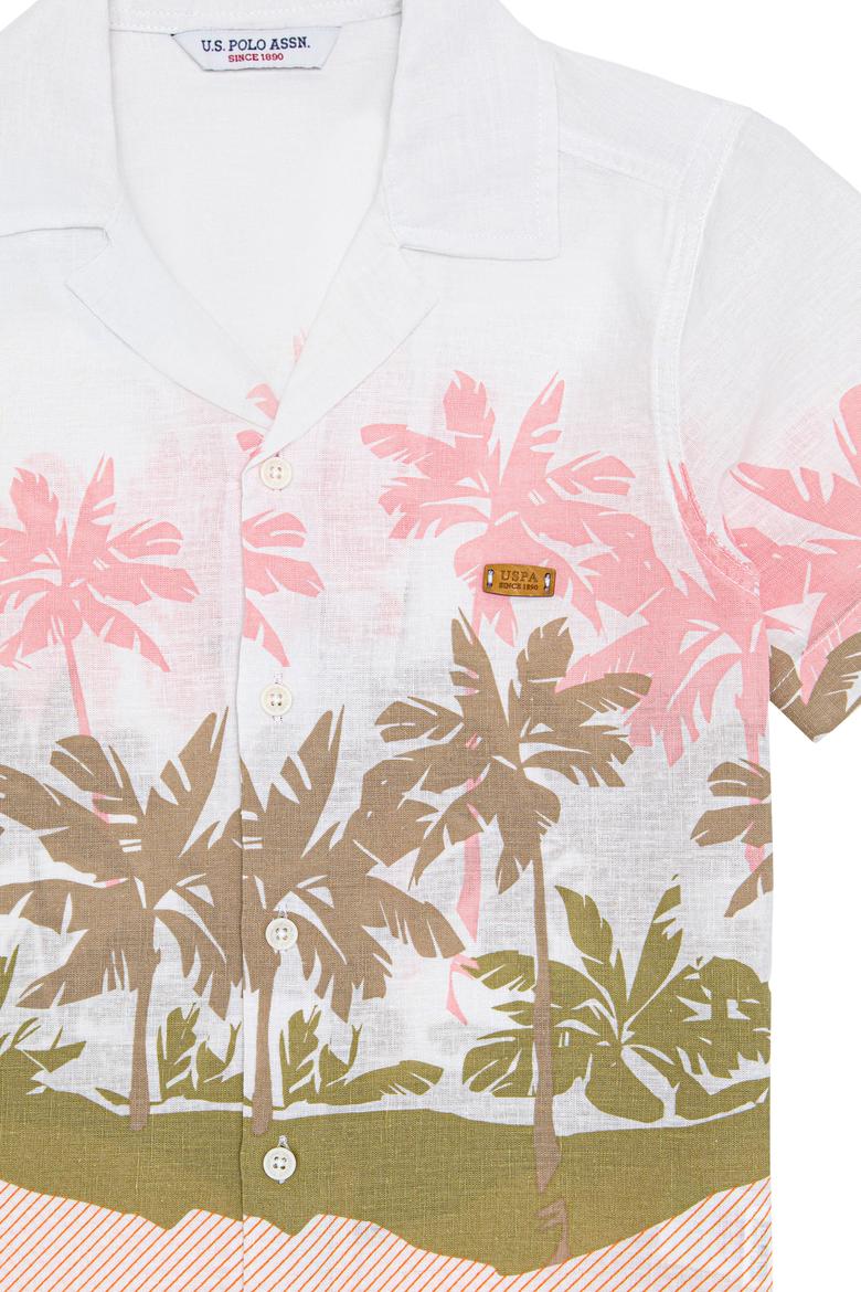 Erkek Çocuk Somon Kısa Kollu Gömlek - 50247895015