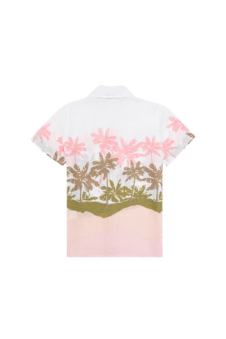 Erkek Çocuk Somon Kısa Kollu Gömlek - 50247895015