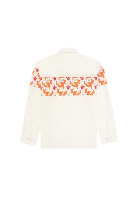 Erkek Çocuk Turuncu Uzun Kollu Gömlek - 50264502010