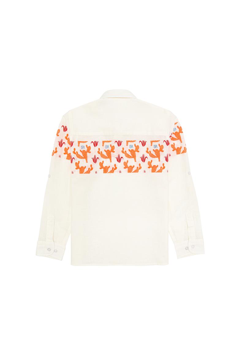 Erkek Çocuk Turuncu Uzun Kollu Gömlek - 50264502010