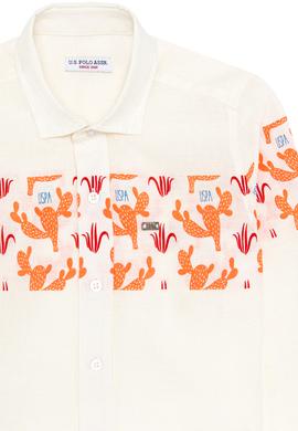 Erkek Çocuk Turuncu Uzun Kollu Gömlek - 50264502010