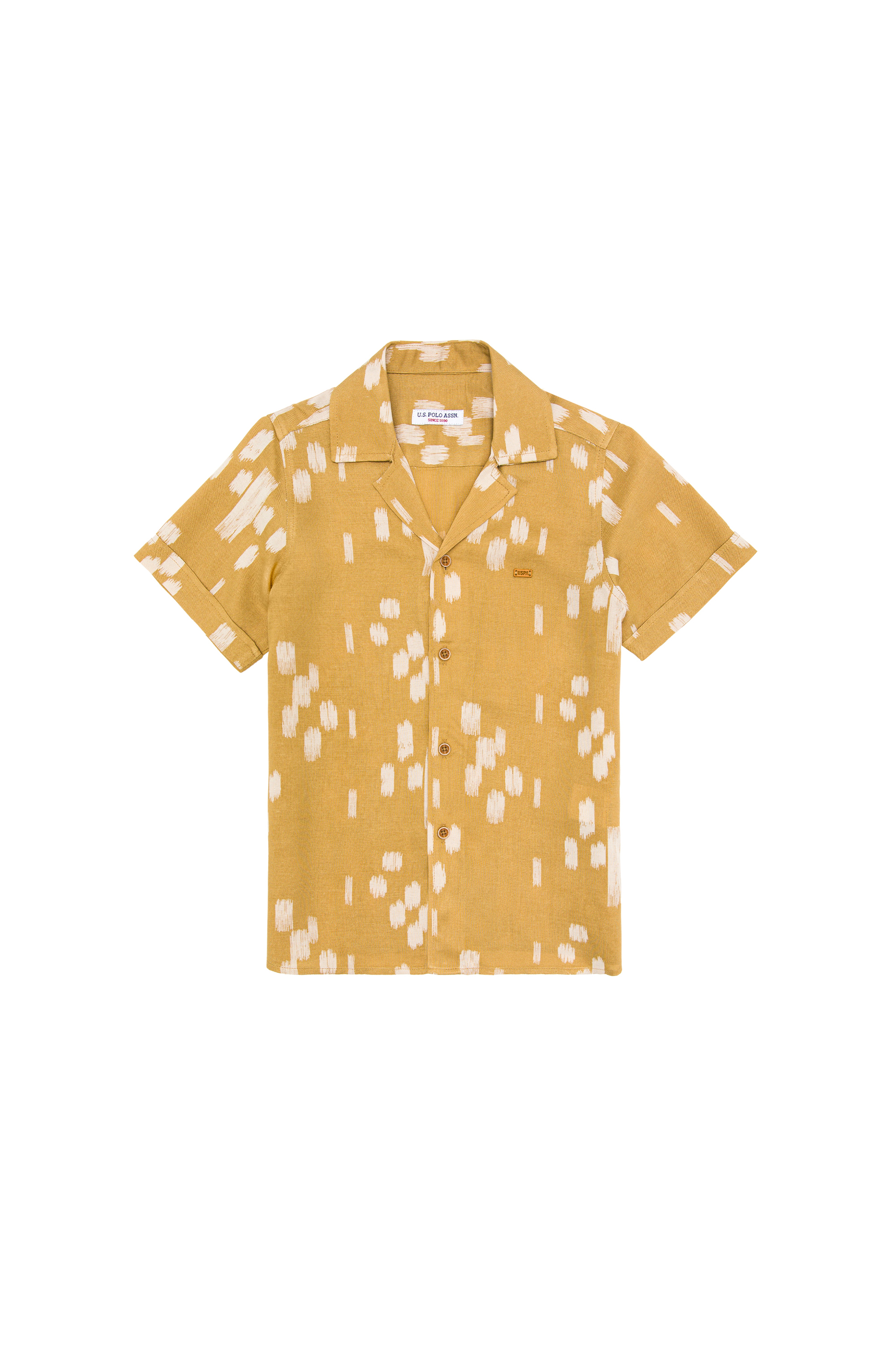 Erkek Çocuk Camel Kısa Kollu Gömlek - Image 2