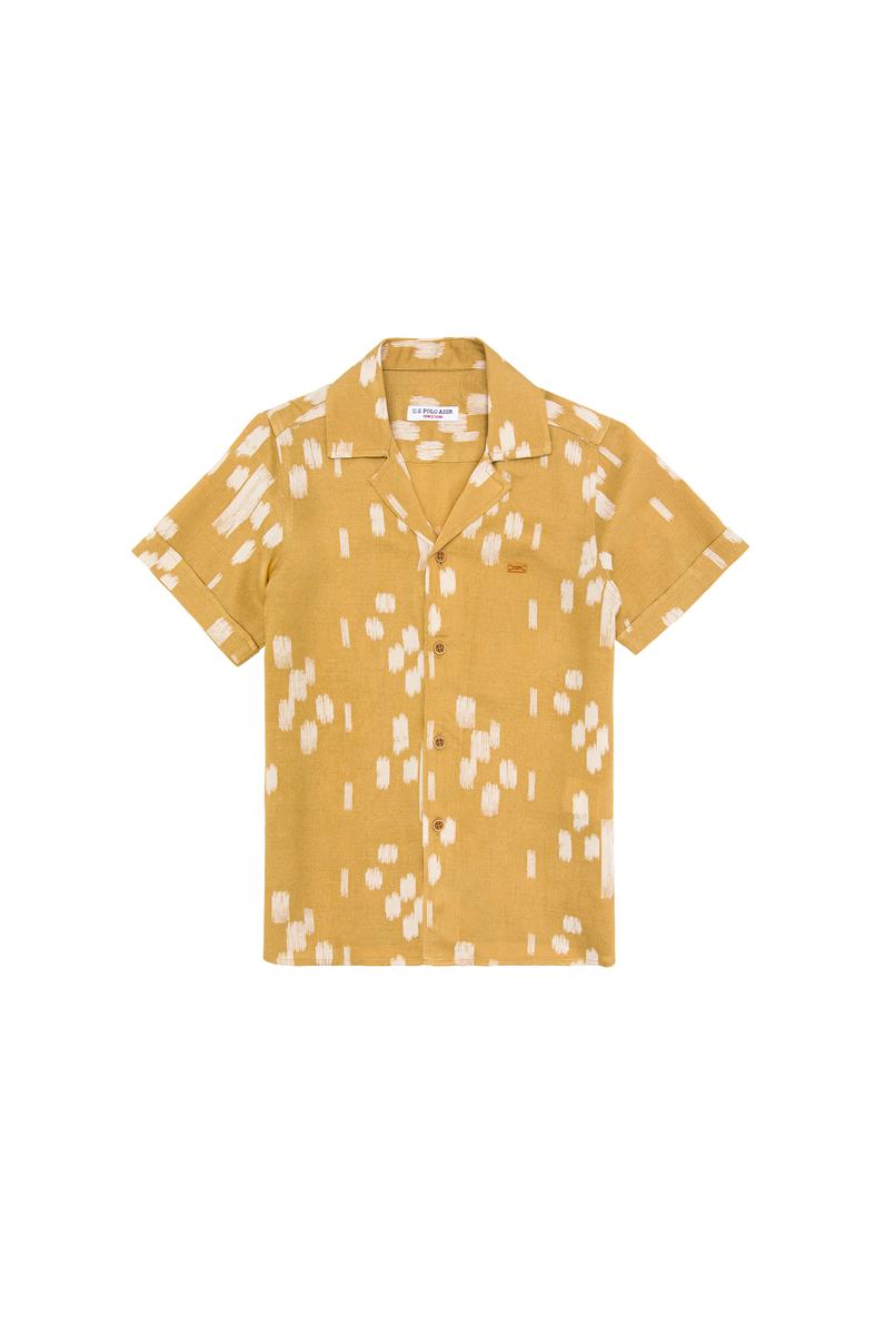 Erkek Çocuk Camel Kısa Kollu Gömlek