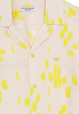 Erkek Çocuk Ekru Kısa Kollu Gömlek - 50264501022