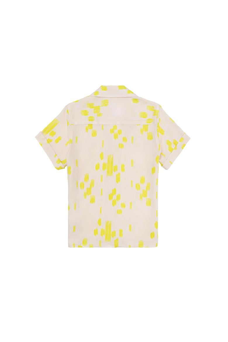 Erkek Çocuk Ekru Kısa Kollu Gömlek - 50264501022